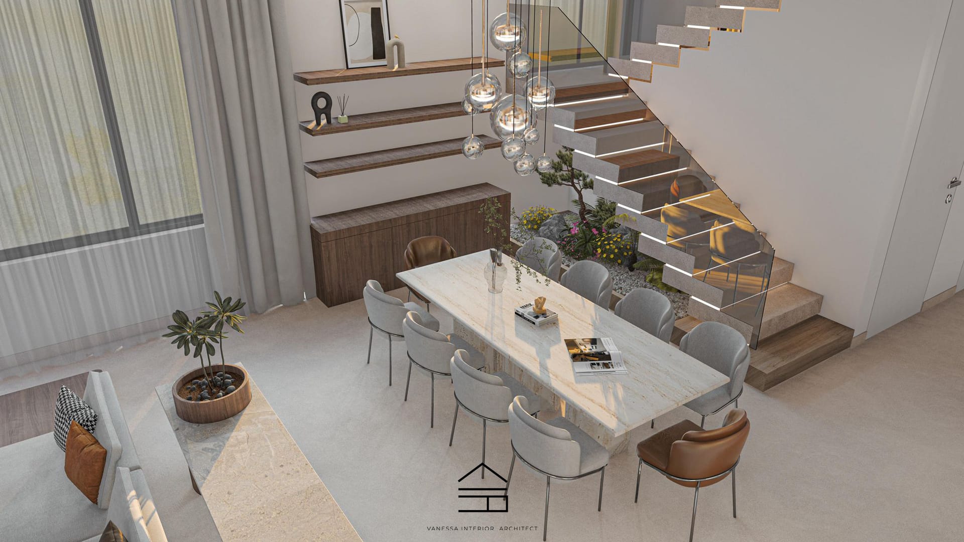 Contemporary Living Space - View 2