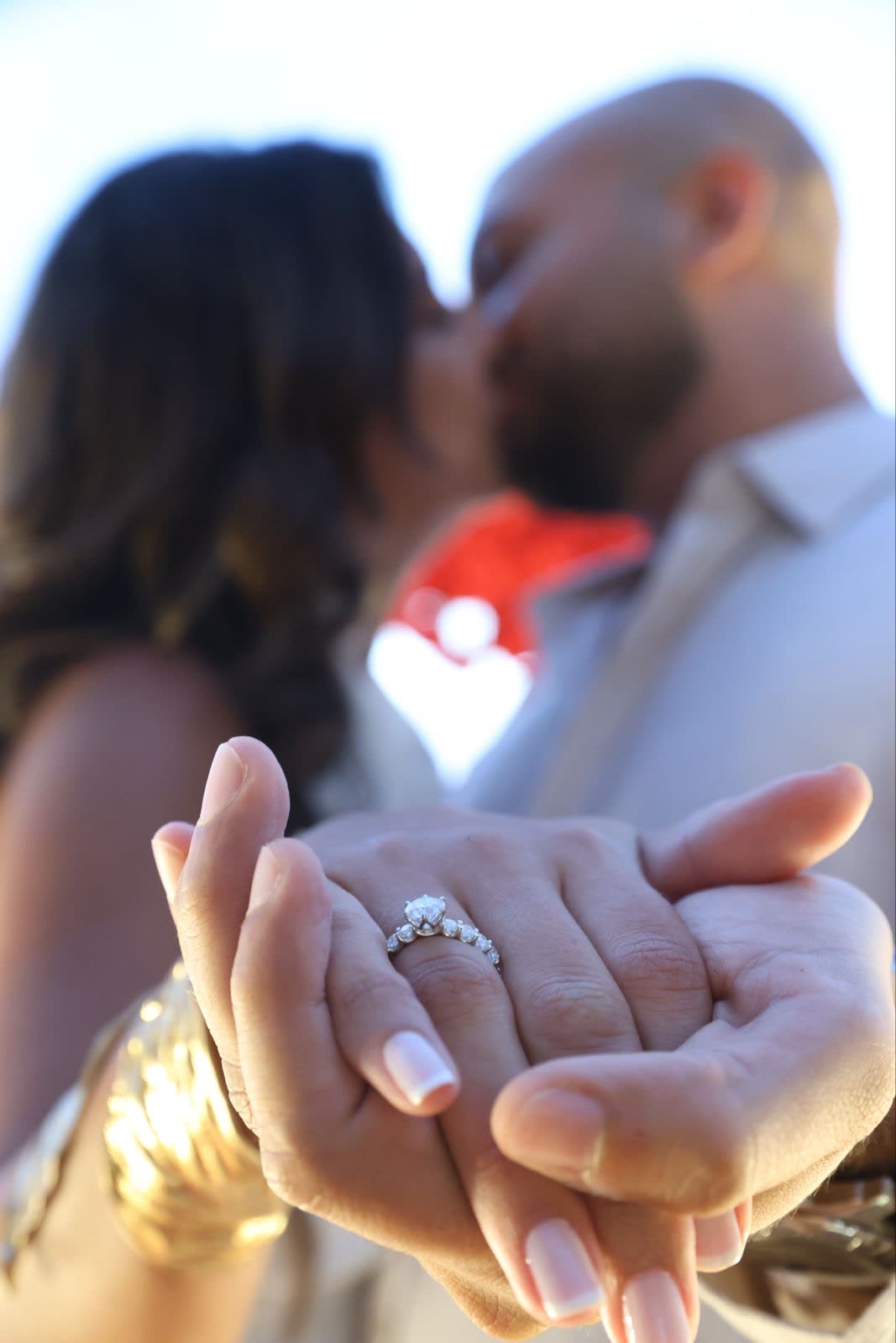 The moment — engagement ring